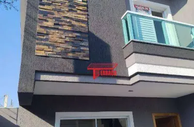 Sobrado com 3 dormitórios à venda, 75 m²  - vila lucinda - santo andré/sp