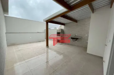 Cobertura com 2 dormitórios à venda, 52 m²  - santa maria - santo andré/sp