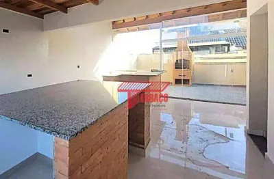 Cobertura com 2 dormitórios à venda, 107 m² por r$ 590.000,00 - campestre - santo andré/sp
