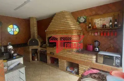 Sobrado com 3 dormitórios à venda, 294 m² - vila scarpelli - santo andré/sp
