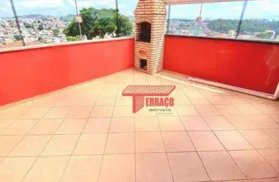 Cobertura com 2 dormitórios à venda, 37 m² por r$ 381.000,00 - jardim cristiane - santo andré/sp
