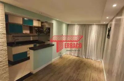Apartamento com 2 dormitórios à venda, 59 m² - parque são vicente - mauá/sp