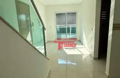 Cobertura com 2 dormitórios à venda, 54 m² por r$ 535.000 - casa branca - santo andré/sp