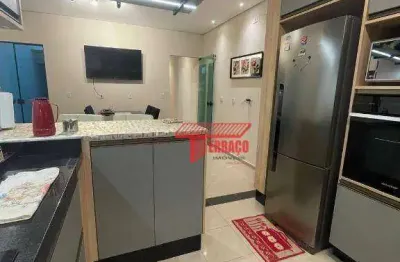 Sobrado com 4 dormitórios à venda, 192 m² por r$ 999.000,00 - vila camilópolis - santo andré/sp