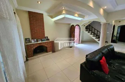 Sobrado à venda, 298 m² por r$ 1.300.000,00 - vila scarpelli - santo andré/sp