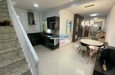 Cobertura com 2 dormitórios à venda, 55 m² - utinga - santo andré/sp