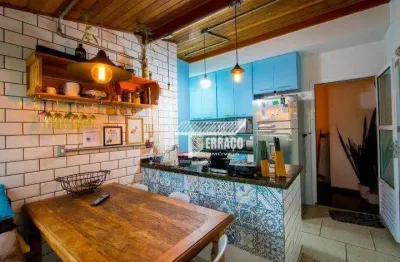 Cobertura com 2 dormitórios à venda, 95 m² - centro - santo andré/sp