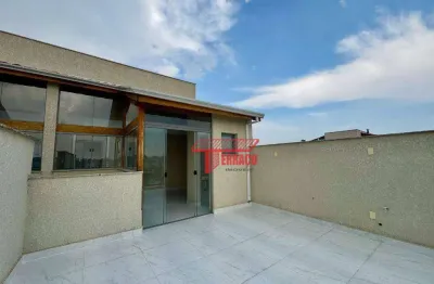 Cobertura com 2 dormitórios, 64 m² - venda ou aluguel  - jardim do estádio - santo andré/sp