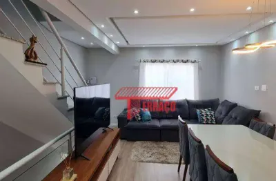 Sobrado com 2 dormitórios à venda, 123 m² por r$ 599.000,00 - parque novo oratório - santo andré/sp