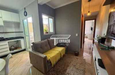 Apartamento com 2 dormitórios para venda, 44 m² - vila junqueira - santo andré/sp