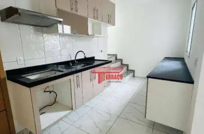 Cobertura com 2 dormitórios, 58 m² - venda ou aluguel - vila scarpelli - santo andré/sp