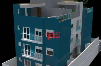 Apartamento com 2 dormitórios à venda, 44 m² por r$ 425.000,00 - paraíso - santo andré/sp