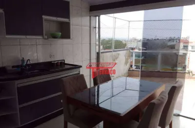 Cobertura com 2 dormitórios à venda, 45 m² por r$ 340.000,00 - vila helena - santo andré/sp