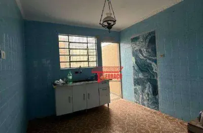 Casa com 2 dormitórios para alugar, 70 m²  - vila humaitá - santo andré/sp