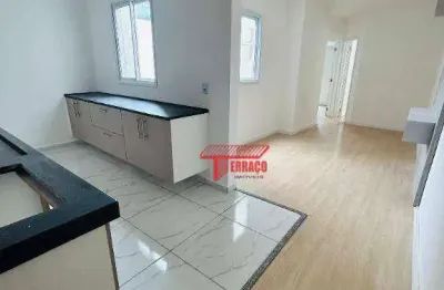 Cobertura com 2 dormitórios à venda, 58 m² por r$ 450.000,00 - vila scarpelli - santo andré/sp
