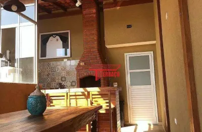 Cobertura com 2 dormitórios à venda, 96 m² por r$ 350.000,00 - vila tibiriçá - santo andré/sp
