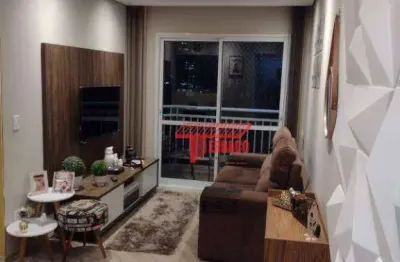 Apartamento com 2 dormitórios para alugar, 60 m² por r$ 3.304,00/mês - vila valparaíso - santo andré/sp
