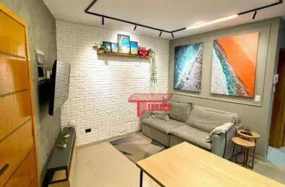 Apartamento com 2 dormitórios à venda, 55 m² por r$ 419.000,00 - vila assunção - santo andré/sp