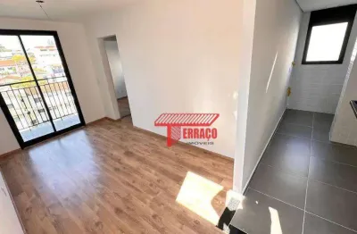 Apartamento com 2 dormitórios, 45 m² - venda por r$ 365.000,00 ou aluguel por r$ 2.300,00/mês - vila valparaíso - santo andré/sp
