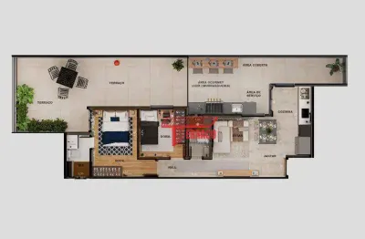 Apartamento garden com 2 dormitórios à venda por r$ 599.000,00 - campestre - santo andré/sp