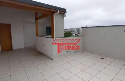 Cobertura com 2 dormitórios à venda, 41 m² por r$ 420.000,00 - vila scarpelli - santo andré/sp