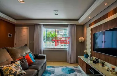 Sobrado com 3 dormitórios à venda, 161 m² por r$ 925.000,00 - vila floresta - santo andré/sp
