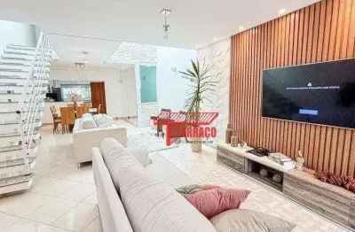 Sobrado com 3 dormitórios à venda, 120 m² por r$ 915.000,00 - vila floresta - santo andré/sp