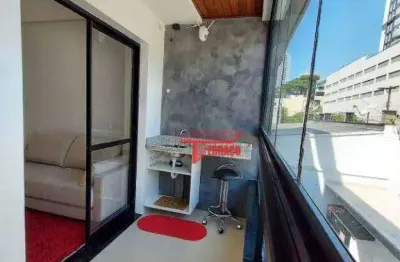 Apartamento com 2 dormitórios para alugar, 75 m² por r$ 4.600/mês - vila floresta - santo andré/sp