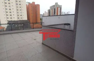 Cobertura com 2 dormitórios à venda, 40 m² por r$ 540.000,00 - jardim bela vista - santo andré/sp