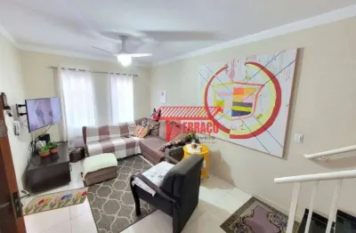 Sobrado à venda, 158 m² por r$ 640.000,00 - vila linda - santo andré/sp