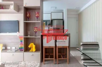 Apartamento com 2 dormitórios à venda, 47 m² por r$ 290.000,00 - vila palmares - santo andré/sp
