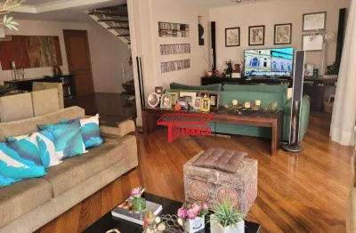 Apartamento duplex com 3 dormitórios à venda, 210 m² por r$ 1.460.000,00 - vila gilda - santo andré/sp