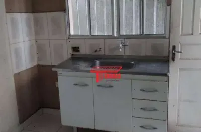 Casa com 1 dormitório para alugar, 30 m² - jardim do estádio - santo andré/sp