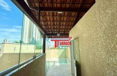 Cobertura com 2 dormitórios para alugar, 90 m²  - vila pires - santo andré/sp