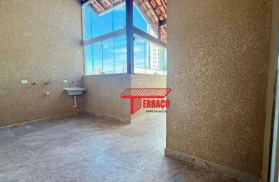 Cobertura com 2 dormitórios para alugar, 90 m²  - Vila Pires - Santo André/SP