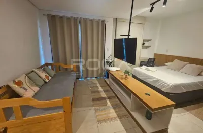 Apartamento flat para locação mobiliado no bairro jardim botânico, em ribeirão preto.