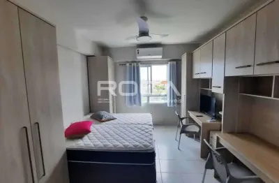 Apartamento studio mobiliado para alugar no jardim iguatemi, ribeirão preto.