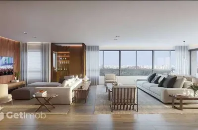 Apartamento com 4 quartos à venda na rua general mena barreto, --, jardim paulista, são paulo por r$ 9.300.000