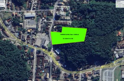Terreno a venda com área total de 13.950 m² no bairro glória - sc