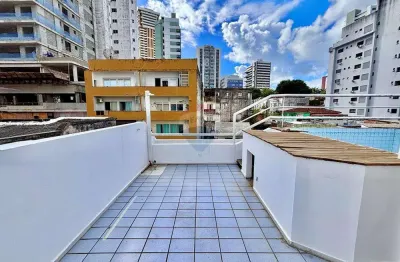 Apartamento 3/4 cobertura com piscina, dependência completa na graça: oportunidade de preço e localização estratégica! ufba pertinho!