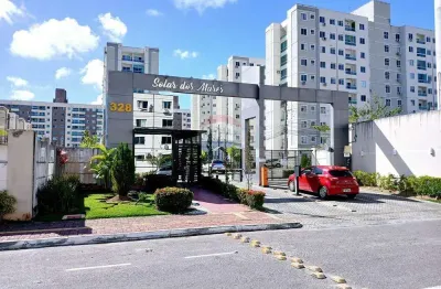 Venda de apartamento de 2 quartos no condomínio solar dos mares, próximo a unime, centro - lauro de freitas