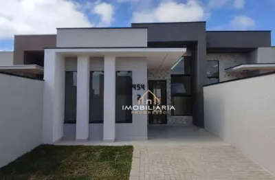 Casa com 3 dormitórios à venda, 60 m² por r$ 450.000 - gralha azul - fazenda rio grande/pr