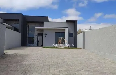 Casa com 3 dormitórios à venda, 60 m² por r$ 450.000 - gralha azul - fazenda rio grande/pr