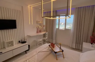 Belíssimo flat mobiliado e reformado com vista para o morro do careca  - ponta negra