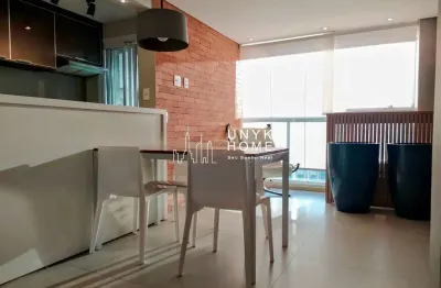 Apartamento mobiliado para locação com 2 dormitórios no brooklin. lazer completo!