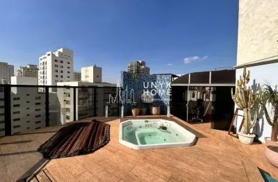 Cobertura a venda em higienópolis - 4 suites - area gourmet - academia e ofuro privativo.