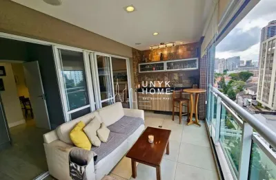 Apartamento mobiliado para locação no like brooklin - 72m², 2 dormitórios, 1 vaga e  varanda gourmet