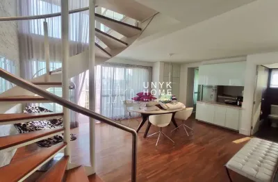 Loft moderno e mobiliado para alugar na vila nova conceição - 104m², 2 vagas