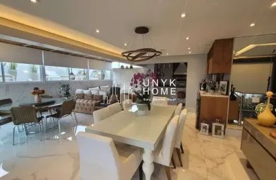 Cobertura duplex , mobiliada , 5 dormitórios gourmet .