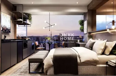 Studio à venda  - sky pinheiros, 32m² com varanda e localização privilegiada.